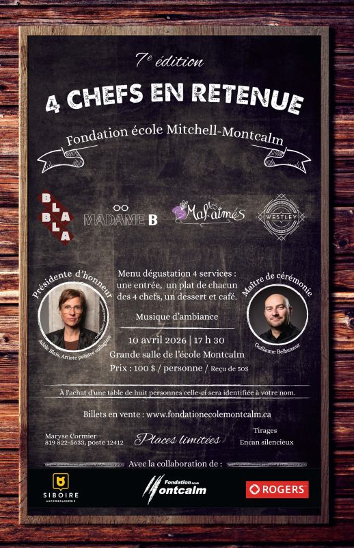 Souper 4 chefs en retenue - �dition 2026